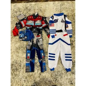 Boy's NASA Astronaut And TRANSFORMERS Optimus Prime Costume 3/4T